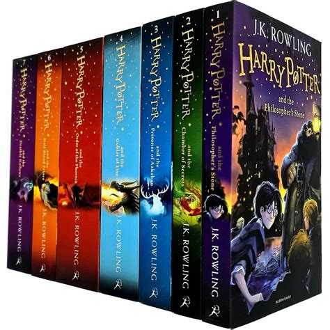 harry potter 7 book set|harry potter collectible book set.